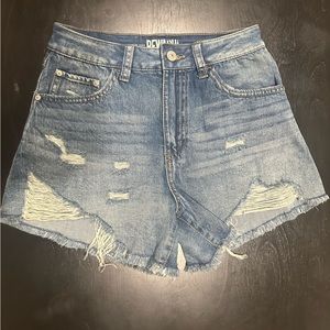 Juniors Girls Highwaisted Jean Shorts